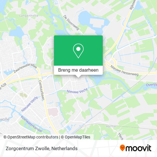 Zorgcentrum Zwolle kaart