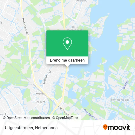 Uitgeestermeer kaart