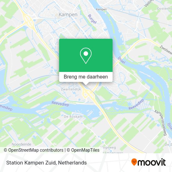 Station Kampen Zuid kaart