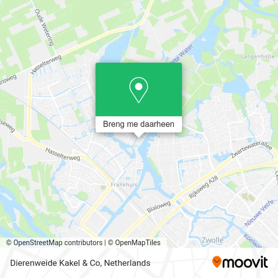 Dierenweide Kakel & Co kaart