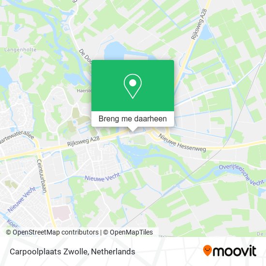 Carpoolplaats Zwolle kaart