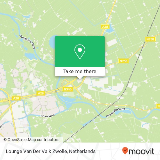 Lounge Van Der Valk Zwolle kaart