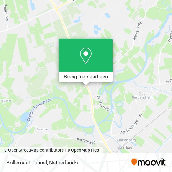 Bollemaat Tunnel kaart