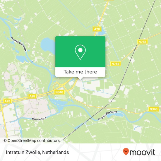 Intratuin Zwolle kaart