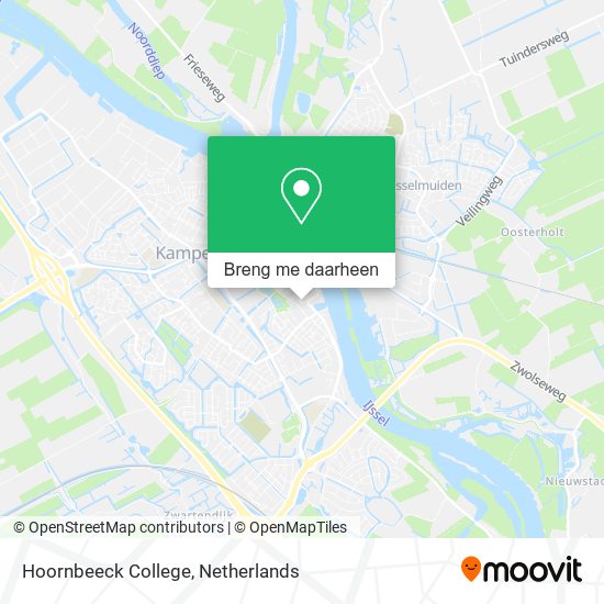 Hoornbeeck College kaart