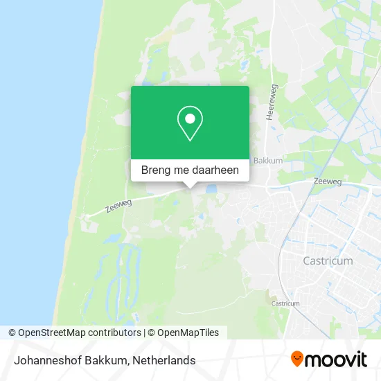Johanneshof Bakkum kaart