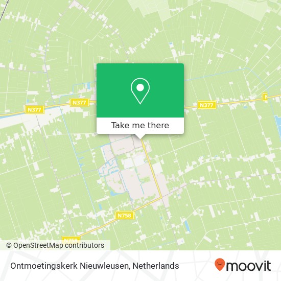 Ontmoetingskerk Nieuwleusen kaart