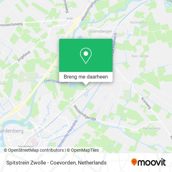 Spitstrein Zwolle - Coevorden kaart