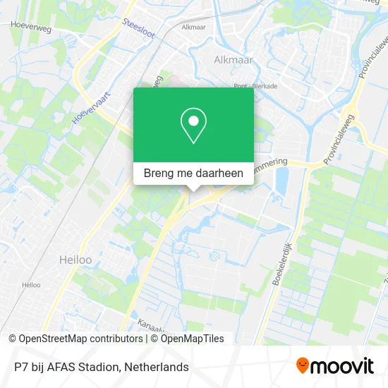P7 bij AFAS Stadion kaart