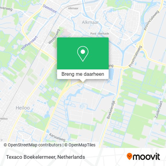 Texaco Boekelermeer kaart