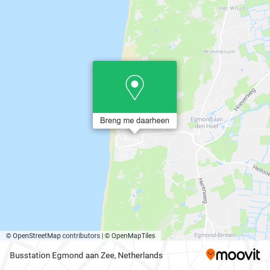 Busstation Egmond aan Zee kaart