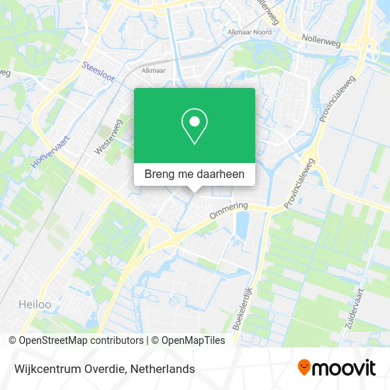 Wijkcentrum Overdie kaart