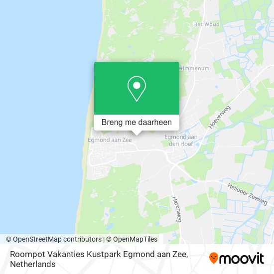 Roompot Vakanties Kustpark Egmond aan Zee kaart