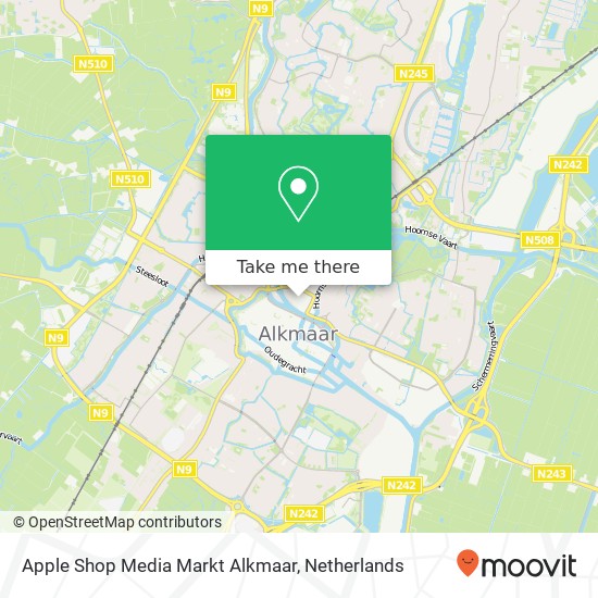 Apple Shop Media Markt Alkmaar kaart