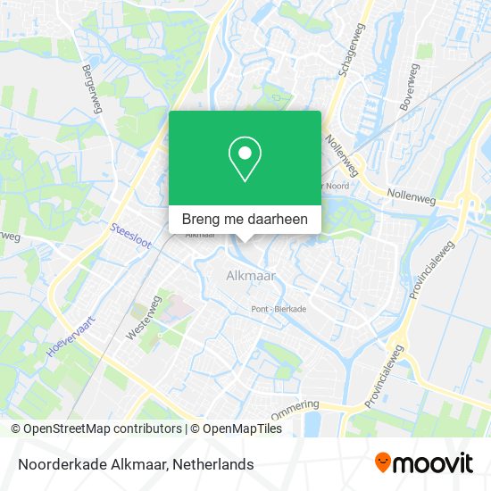 Noorderkade Alkmaar kaart