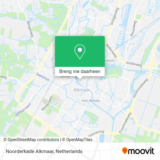 Noorderkade Alkmaar kaart