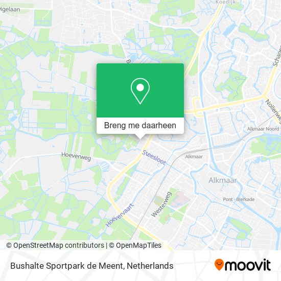 Bushalte Sportpark de Meent kaart