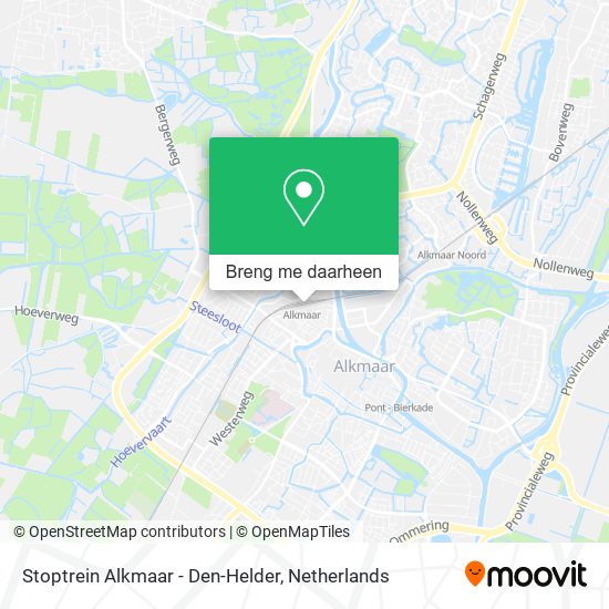 Stoptrein Alkmaar - Den-Helder kaart