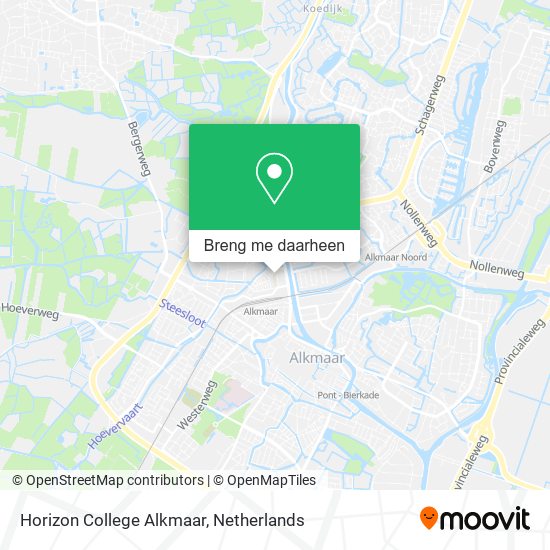 Horizon College Alkmaar kaart