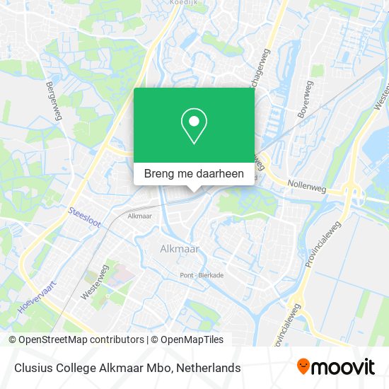 Clusius College Alkmaar Mbo kaart