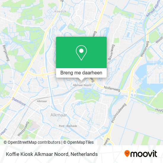 Koffie Kiosk Alkmaar Noord kaart