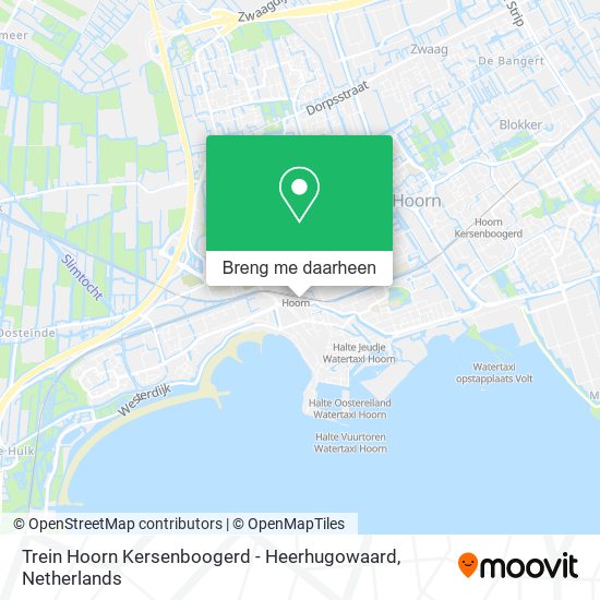 Trein Hoorn Kersenboogerd - Heerhugowaard kaart