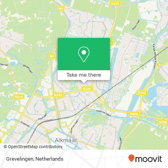 Grevelingen kaart