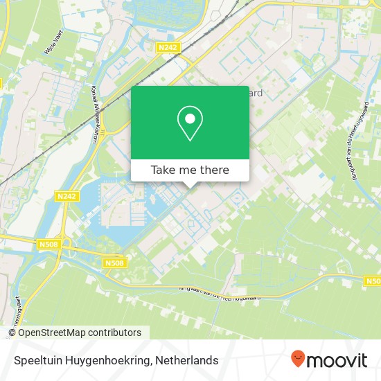 Speeltuin Huygenhoekring kaart