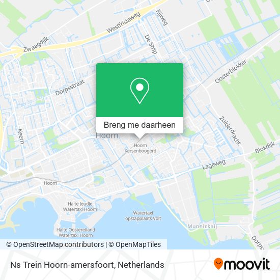 Ns Trein Hoorn-amersfoort kaart