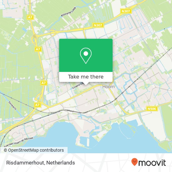 Risdammerhout kaart