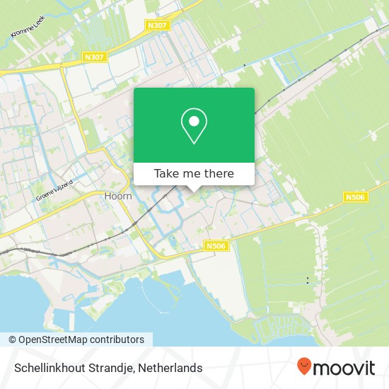 Schellinkhout Strandje kaart