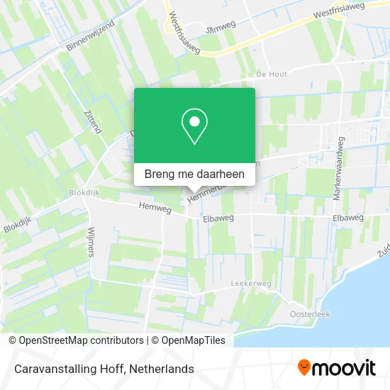 Caravanstalling Hoff kaart