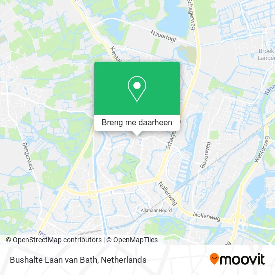 Bushalte Laan van Bath kaart