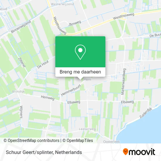 Schuur Geert/splinter kaart