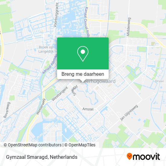 Gymzaal Smaragd kaart