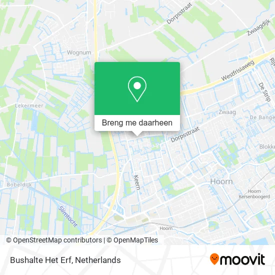 Bushalte Het Erf kaart
