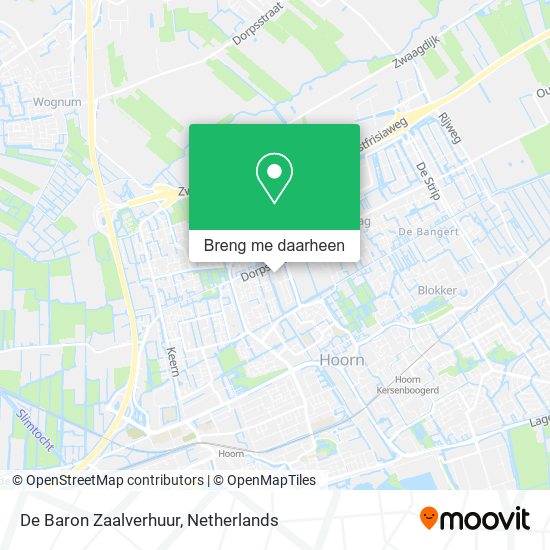 De Baron Zaalverhuur kaart