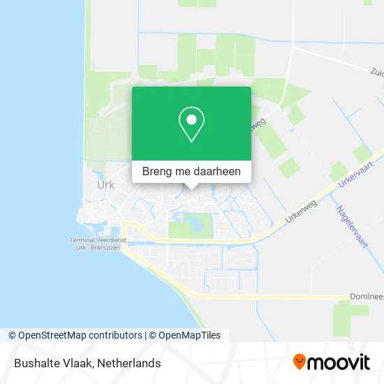 Bushalte Vlaak kaart