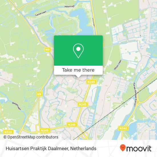 Huisartsen Praktijk Daalmeer kaart