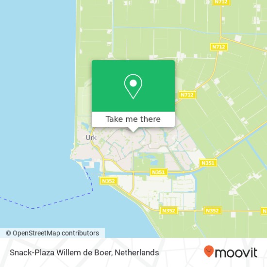 Snack-Plaza Willem de Boer kaart