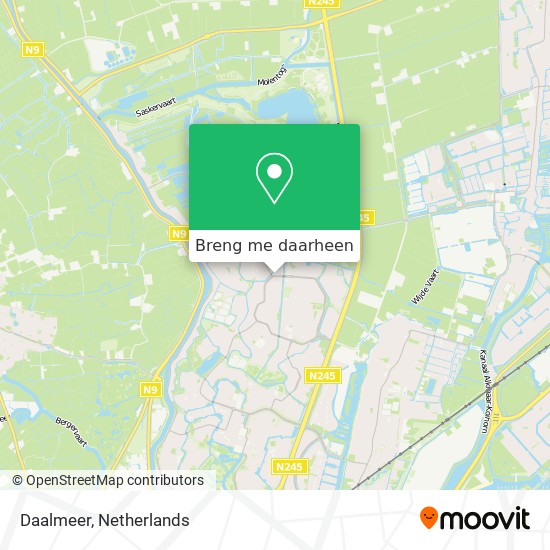 Daalmeer kaart