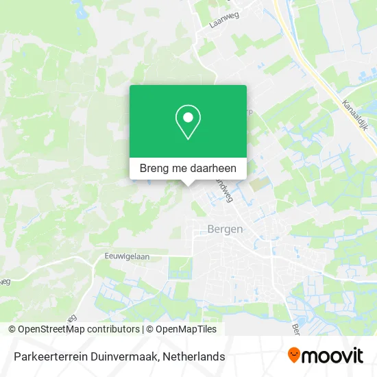 Parkeerterrein Duinvermaak kaart