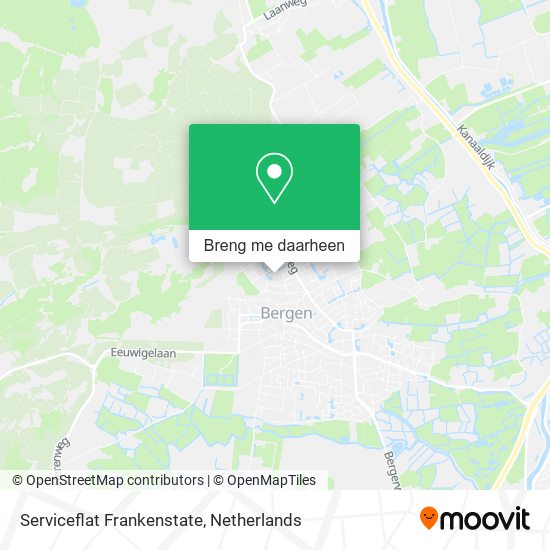Serviceflat Frankenstate kaart