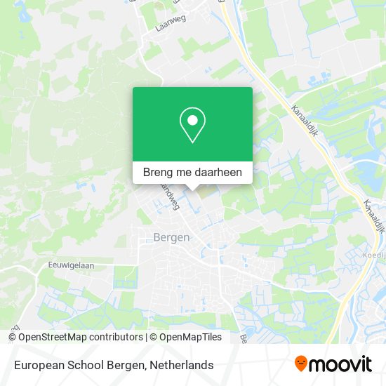 European School Bergen kaart