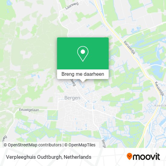 Verpleeghuis Oudtburgh kaart