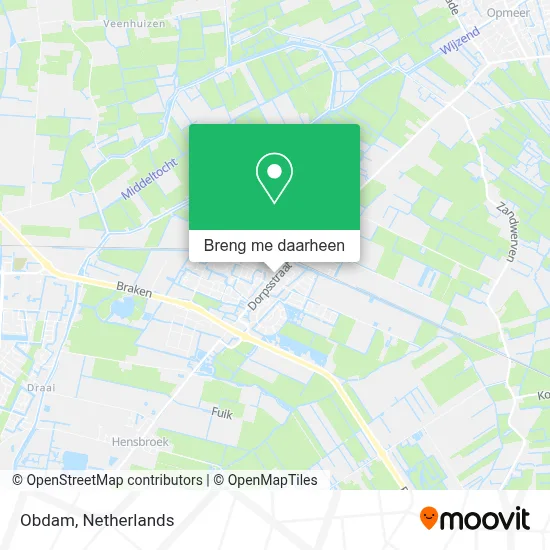 Obdam kaart