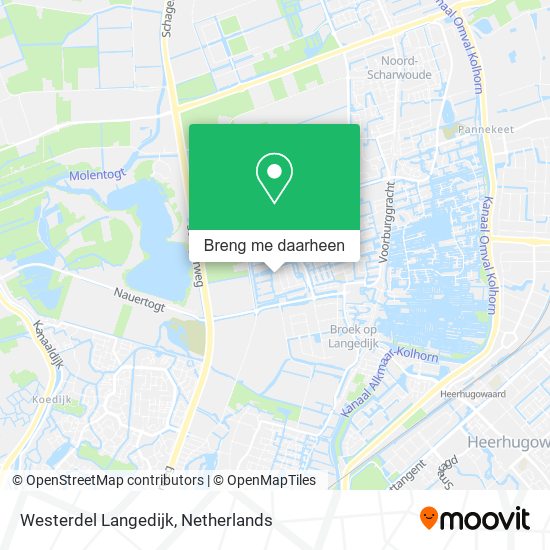Westerdel Langedijk kaart