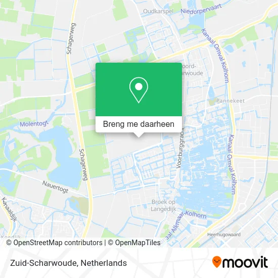 Zuid-Scharwoude kaart