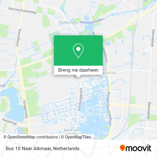 Bus 10 Naar Alkmaar kaart