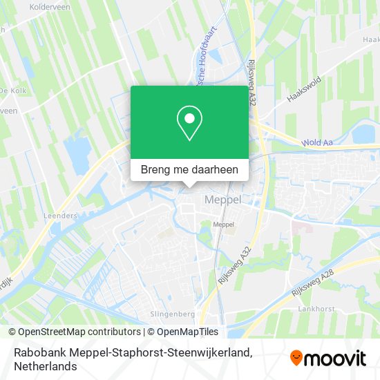 Rabobank Meppel-Staphorst-Steenwijkerland kaart